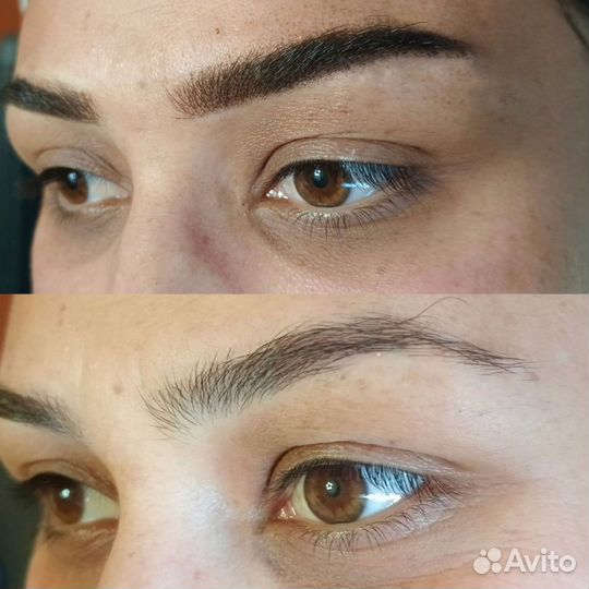 Перманентный макияж бровей