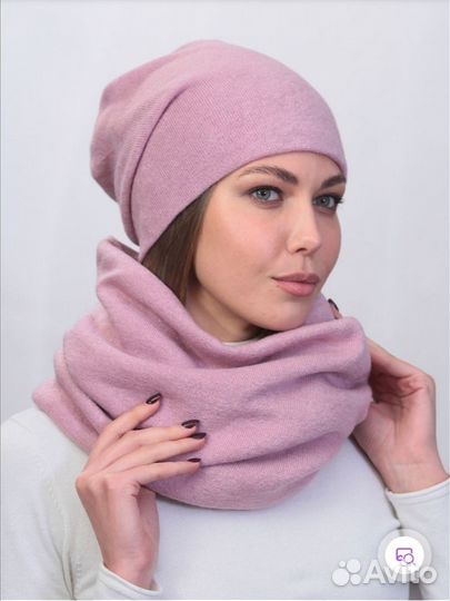 Комплект шапка и снуд, платок Shapkoff