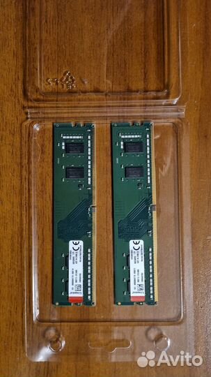Оперативная память Kingston valueram 4гбх2
