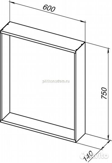 Allen Brau Reality 1.32016.BB Зеркало, черный браш