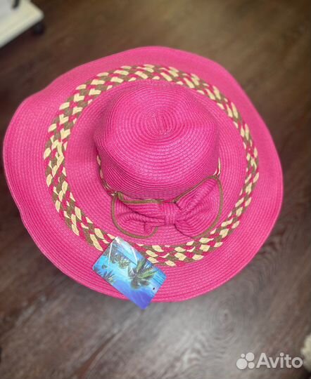 Шляпа женская соломенная