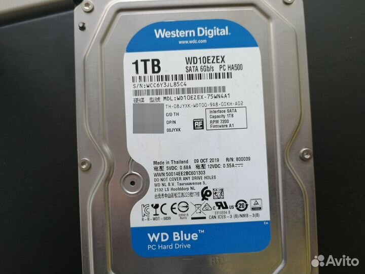 Жесткий диск Western Digital Blue 1Tb