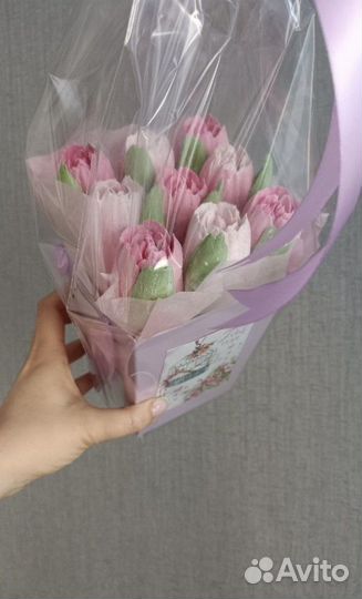 Цветы из зефира. Сладкий букет