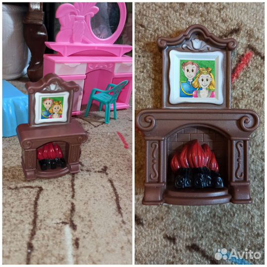 Мебель и аксессуары для домика барби