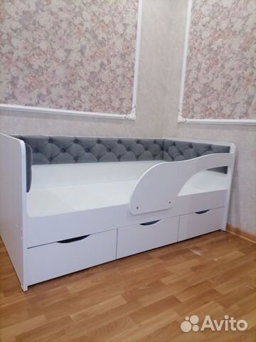 Кровать детская 180х80 с матрасом+ящики