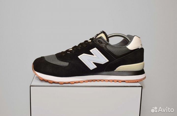 New Balance 574 (41-46, Черные, Топ тренд)