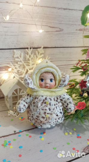 Ватная ёлочная игрушка