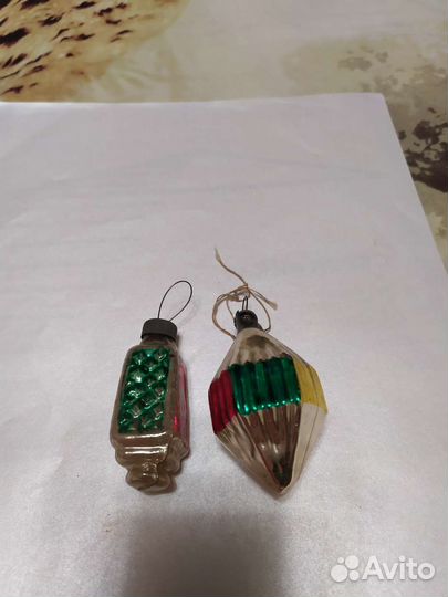 Елочные игрушки СССР светофор фонарик