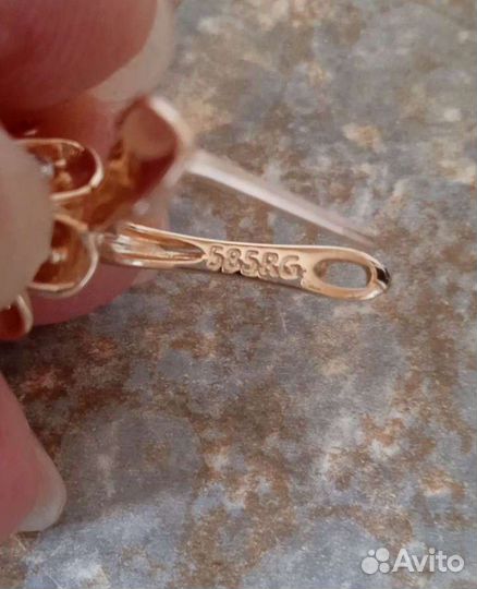 Позолоченный комплект 18 р 