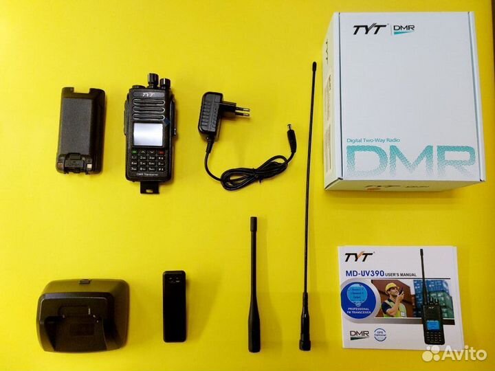 Рация цифровая TYT MD-UV390 DMR AES256 Type-C