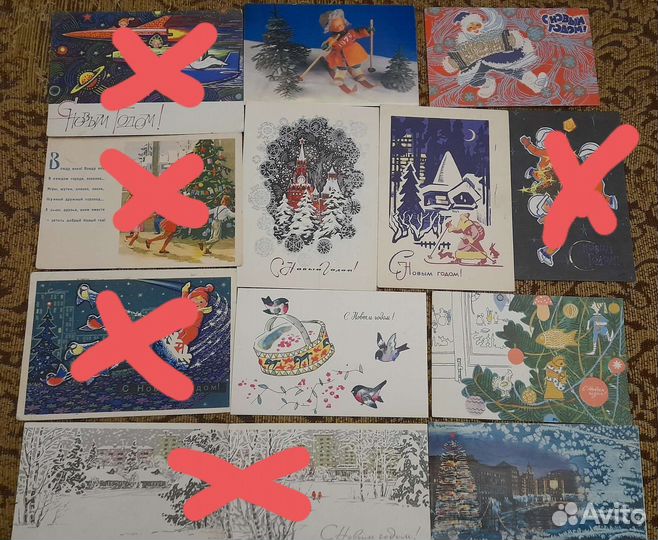 Открытки новогодние СССР