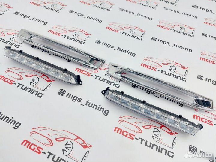 Дхо + накладки хром на Mercedes GL-Class X166 AMG