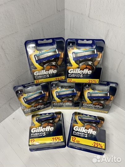 Кассеты (оригинал) 12шт Gillete Fusion 5 Proglide