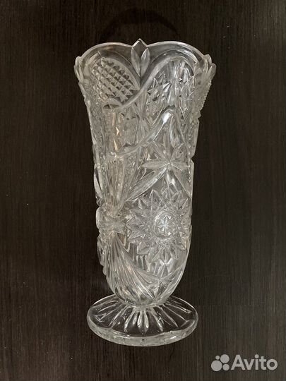 Ваза хрустальная на ножке СССР