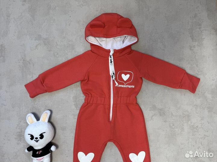 Комбинезон утепленный 80 86 для девочки