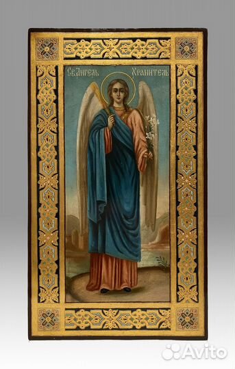 Старинная икона Святой Ангел-Хранитель