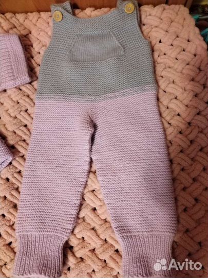 Костюм вязаный 74-80 для девочки