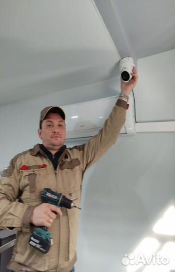 Видеонаблюдение с установкой