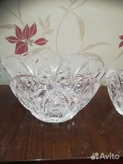 Салатник хрустальный