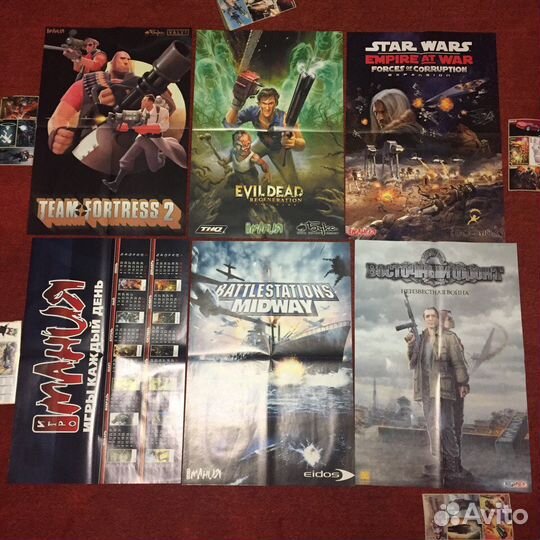 Плакаты и наклейки из журнала Игромания