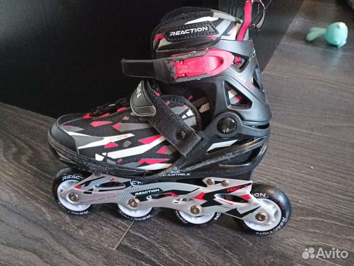 Детские ролики Reaction 6 и защита б/у