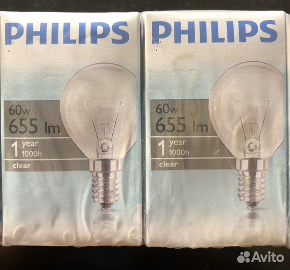 Лампа накаливания Philips E14 60W