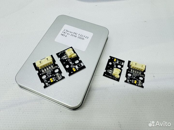 Желтые модули фар BMW F22 F23 F87 рест