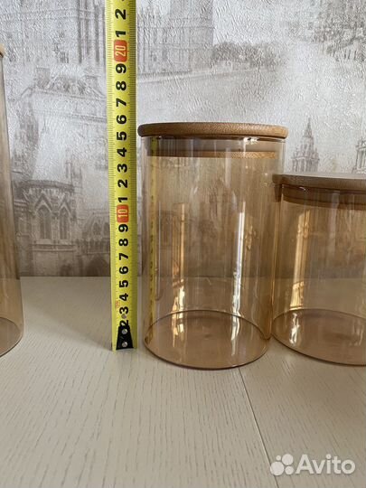 Стеклянные банки для сыпучих продуктов