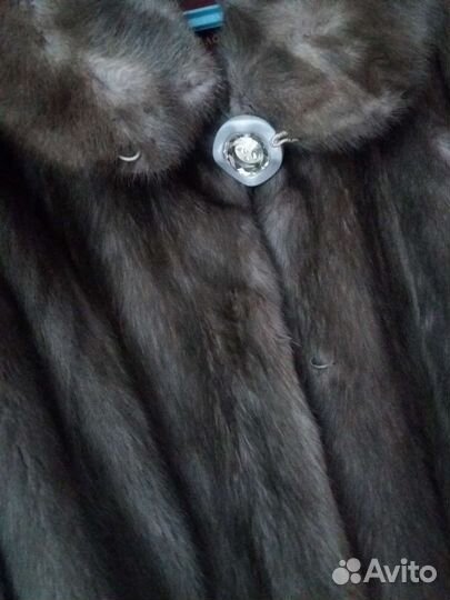 Шуба норковая серая