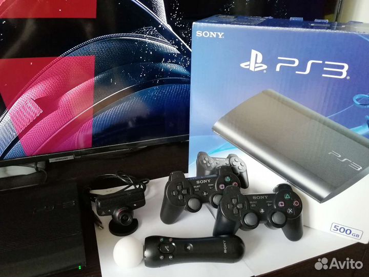 Прошитая ps3 s slim500гб 78игр