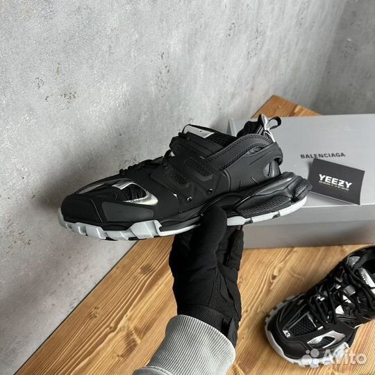 Balenciaga Track Sneaker Black Silver