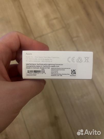 Наушники Apple EarPods Lightning