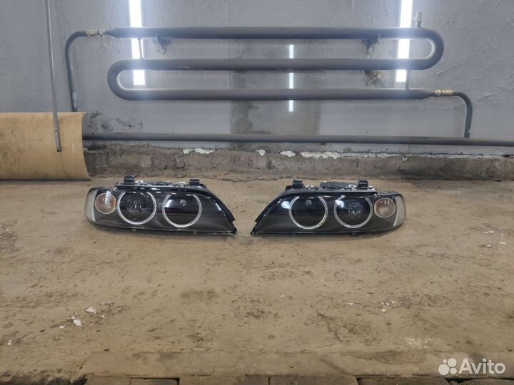 Фары bmw e39 Bi Led/ Bi xenon Hella Black