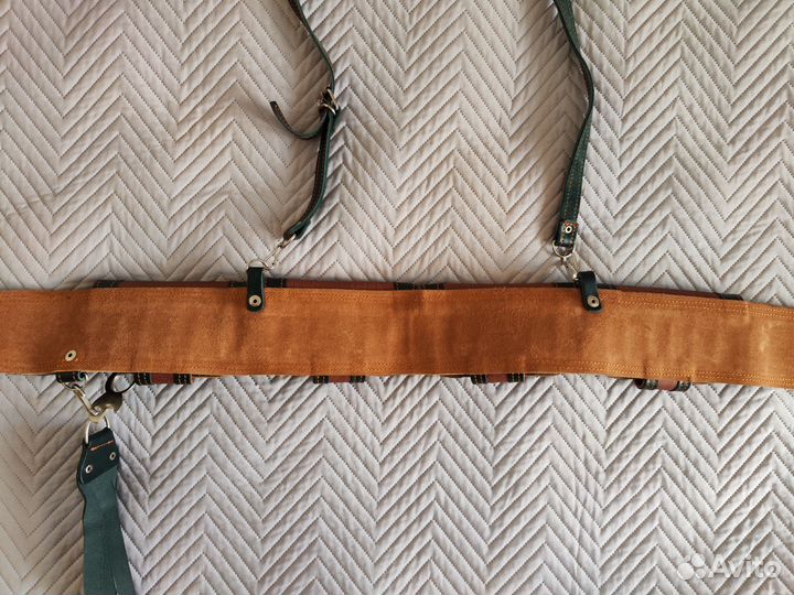 Патронташ натуральная кожа