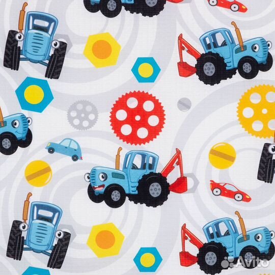 Полотенце детское Синий трактор «Город»