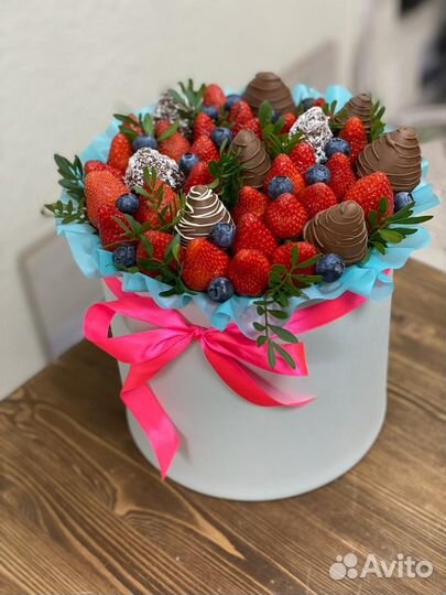 Букет из клубники в шоколаде