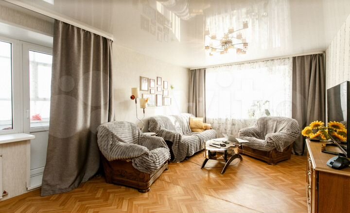 4-к. квартира, 72 м², 6/9 эт.