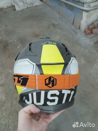 Шлем для мотокросса с очками Just 1 Xs