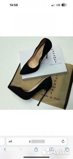 Туфли лодочки замша женские Casdei 40 размер