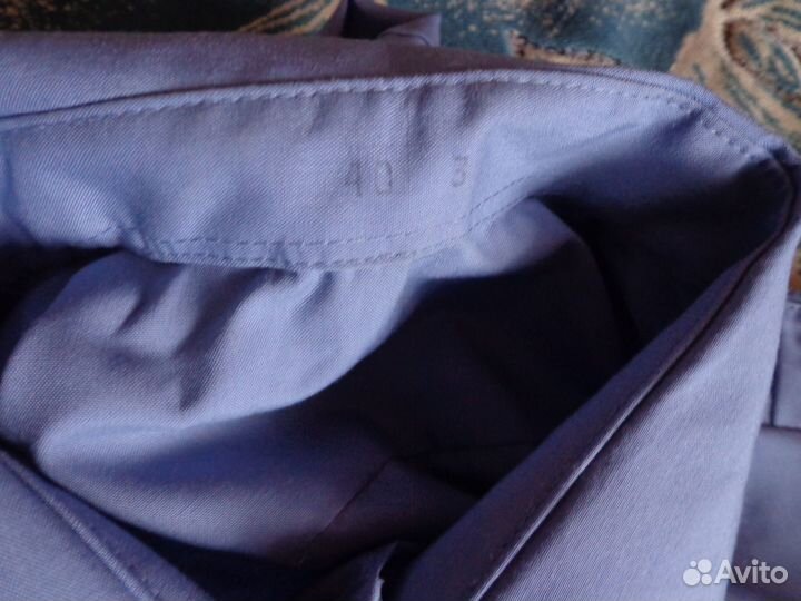 Рубашка форменная, мужская, длинный рукав, голубая