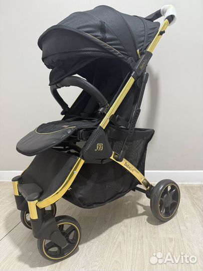 Коляска babalo золотая рама