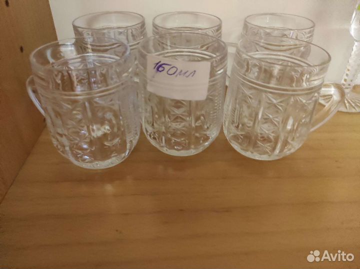 Кружка хрустальная сервантное хранение 12 шт