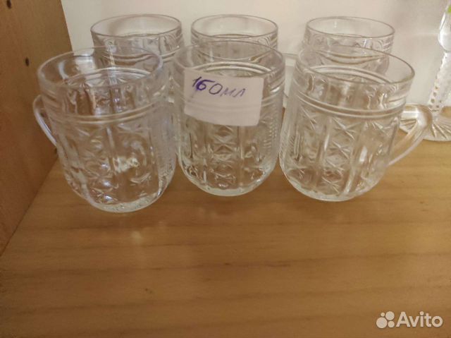 Кружка хрустальная сервантное хранение 12 шт