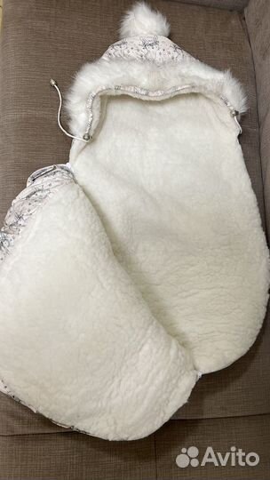 Детский зимний конверт кокон