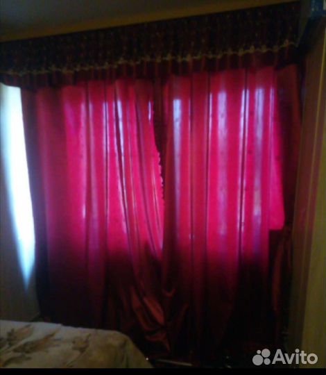 Шторы и тюль атлас