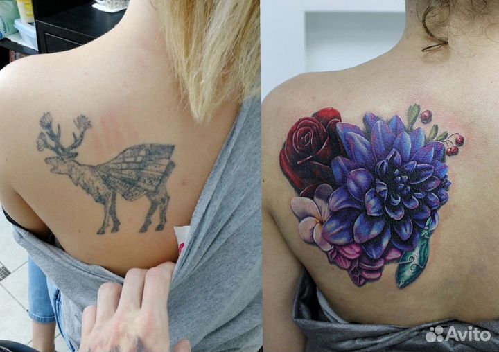 Художественная татуировка, перекрытие