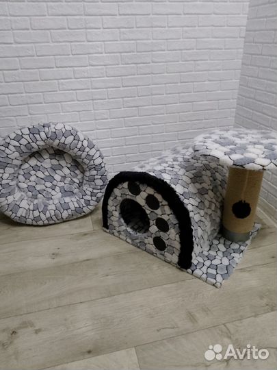 Новый домик,лежак,когтеточка для кошек