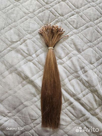 Волосы для наращивания 45 см русый