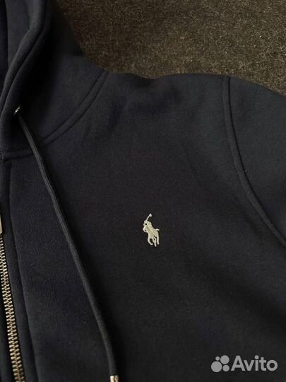 Зип худи Polo Ralph Lauren синее люкс