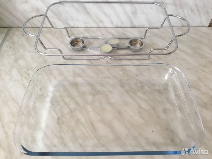 Блюдо для запекания с подогревом 3 л сервировка